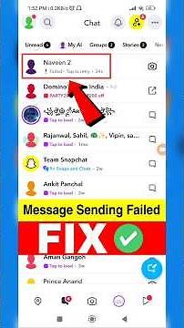 Snapchat Message could not send please try again | message sending failed tap to retry problem fix