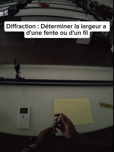 Mesurer l'épaisseur d'un fil par diffraction