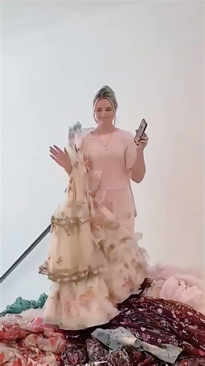 She has a whole room dedicated to her dress collection!