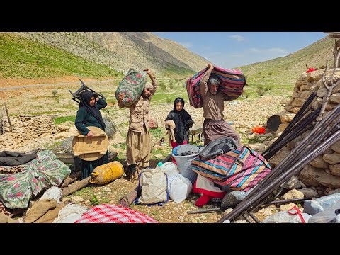 Dangerous Nomadic Migration Through the Frozen Zagros Mountains 🏔️ | Real Nomadic Family Life