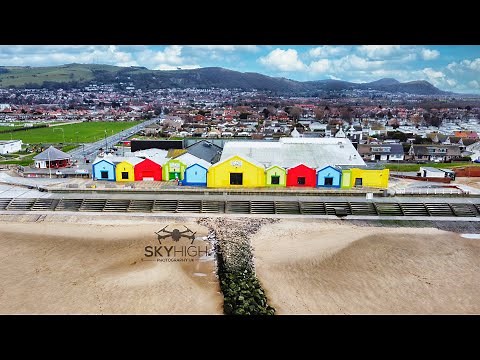 Ffrith Beach , Prestatyn.North Wales 4K Drone Footage .May 2021 @cozycaravanlidobeach
