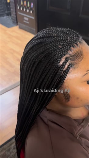Tight length small box braids | Aji’s braiding -Aji