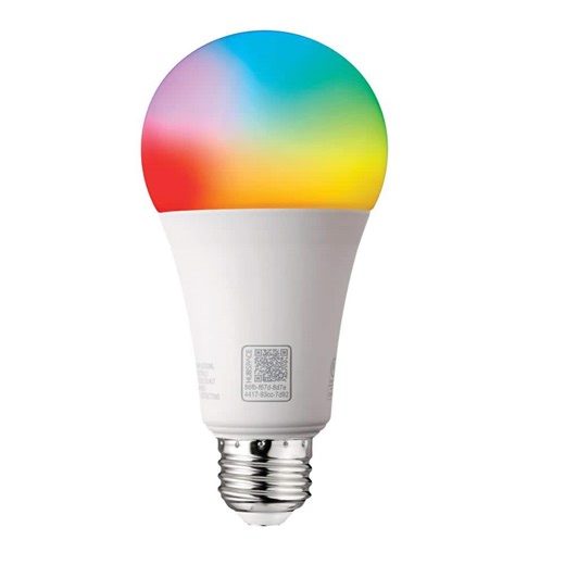 Check The Home Depot's Q&A Before Buying: EcoSmart 100-Watt Equivalent Smart A21 E26 Base Color Changing CEC LED Light Bulb with Voice Control (1-Bulb) Powered by Hubspace
