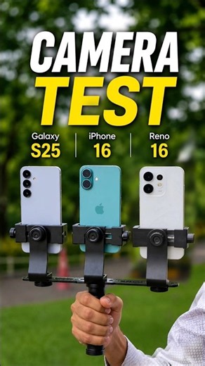 Oppo Reno 16 vs Galaxy S25 vs iPhone 16 camera Test