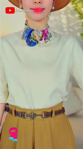 Flower Bud Scarf Knot | 플라워 버드 스카프 매듭 | 花 苞 巾 結