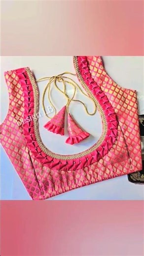 Designer blouse pattern 💎Heavy work blouse design video 😍Back neck design lovers ❤️#blouse #fashion