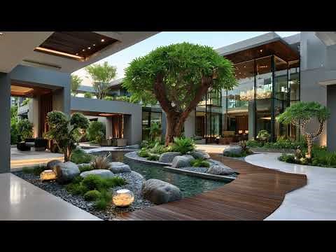 Genius Modern Tropical House Design 2025 | Dreamy Open Spaces & Lush Green Courtyards.