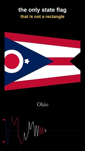 The Only State Flag That Is Not a Rectangle - Ohio #shorts #usa