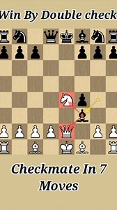Win by Double Check #checkmate #chesscom #chessfever1 #chesstricks #chesstraining #chess #chesspuzzle #chessgame | Chessfever1