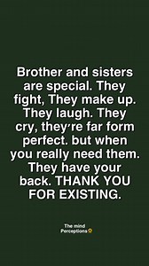 Brother and sisters… | The Mind Perceptions