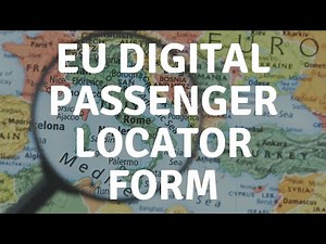 EU Digital Passenger Locator Form INFORMAZIONI