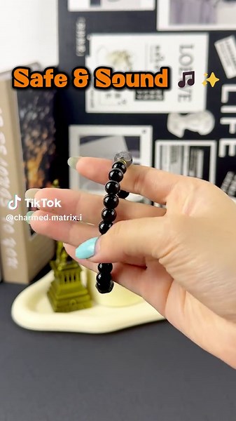 Bad Vibes Begone 👋😈#healingbracelets#protection#lawofattraction#asmr#pure