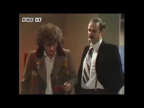 Tom Baker and john cleese short sketch on set of dr who