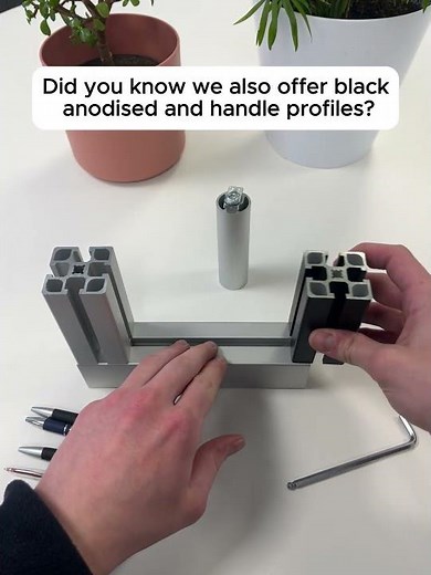 How to make a MiniTec aluminium profile desk tidy #aluminium #minitec #aluminiumprofile