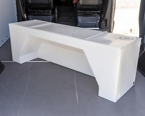 NWC Universal 24-Gallon Camper Van Wheel Well Water Tank (SP-C-24)