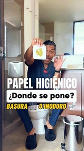¿Dónde se debe poner el papel higiénico usado? En la basura 🗑️ o en el inodoro 🚽 | Cuasimedico