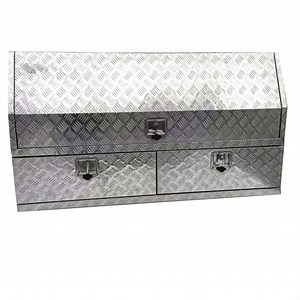 [Hot Item] Heavy Duty Stationary Aluminum Ute Tool Box with Storage Drawer Factory Price