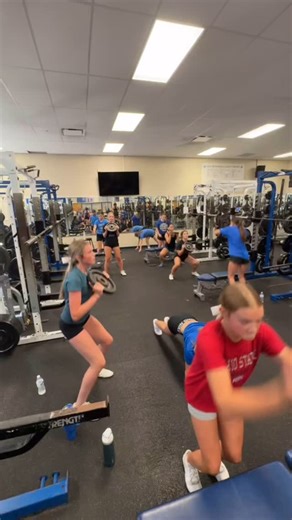 48 reactions | Strength and conditioning training in the weight room today! | Hilliard Jaguar Cheerleading | Facebook