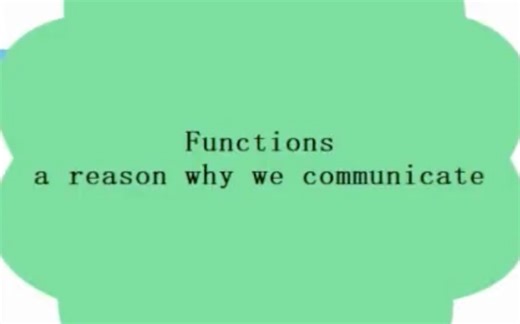 TKT Module 1 语言教学的背景知识 Unit 4 Functions