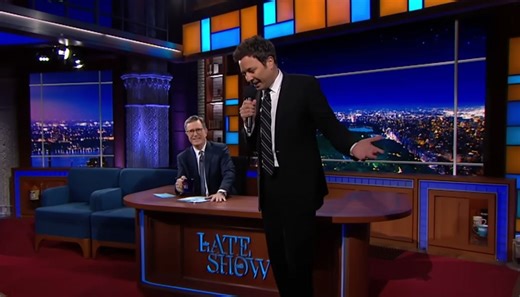 Jimmy Fallon honours Stephen Colbert with ‘My Way’ farewell