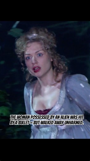 The woman possessed by an alien was hit by a bullet — but walked away unharmed.#shortvideo #shorts