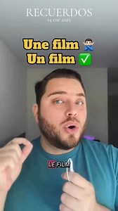 ⚠️🇫🇷 Error común en francés: decir une film Muchos estudiantes cometen este error porque en español decimos una película, pero en francés film es masculino. 👉 Lo correcto es: un film, no une film. J’ai vu un film incroyable hier. 🎬 Este tipo de errores no vienen de no saber francés, sino de pensar demasiado en español mientras hablas. El significado se entiende, sí, pero el género incorrecto hace que tu francés suene poco natural. ✨ Corregir estos pequeños detalles es lo que marca la diferen