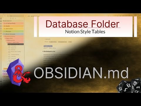 Obsidian - Database Folder