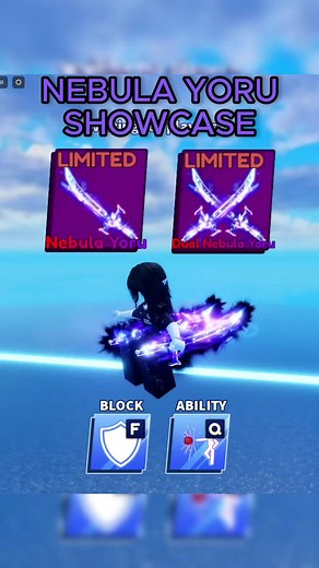 Nebula Yoru and Dual Nebula Yoru new limiteds showcase in Blade Ball update #bladeball #bladeballroblox #bladeballclips #bladeballfyp #bladeballclash #bladeballtips #bladeballupdate #roblox #robloxfyp #robloxgames