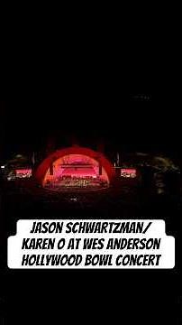 Jason Schwartzman/Karen O Tribute Rushmore at Wes Anderson Hollywood Bowl Concert #wesanderson