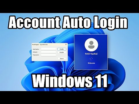 Auto Login On Windows 11