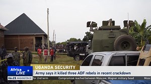 Uganda's army says it has killed three rebels, including a mid-level commander, of the Allied Democratic Forces. The Ugandan military is currently pursuing assailants who attacked a secondary school in the country's western region last week, killing over forty people, many of them students. | CGTN Africa