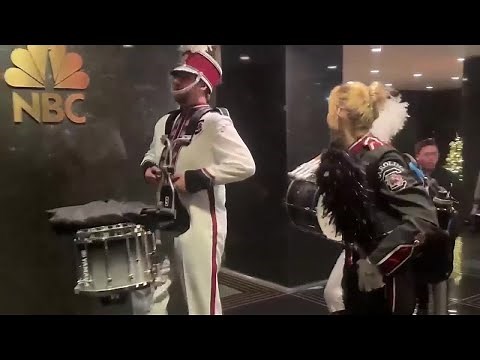South Carolina Gamecock marching band performs at Macy's Thanksgiving Day parade