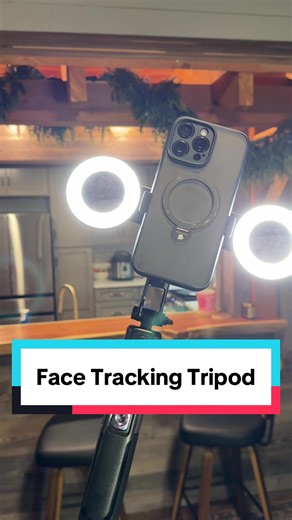 K&F CONCEPT Up to 71” Face Tracking Tripod Selfie Stick | 360° Rotation Bluetooth Remote Stand 2 Fill Lights (Optional) Black/White Textured (White Same as Black), for Travel/Live Streaming/Vloggers #tripod #contentcreator #content #video #tiktokshopcreatorpicks