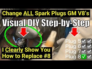 ✅ Definitive Visual Guide! Change ALL Spark Plugs (EVEN #8) on Chevy GMC V8 Trucks SUVs Yukon Tahoe