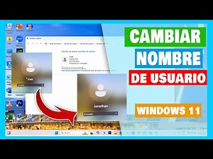 Cambiar el nombre de usuario local en Windows 11 | Como cambiar nombre de usuario en windows 11