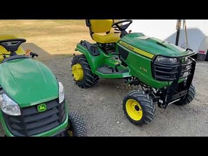Side by Side Comparison Of The John Deere E100 Series and X700 Series - Lawn Vs Garden Tractor