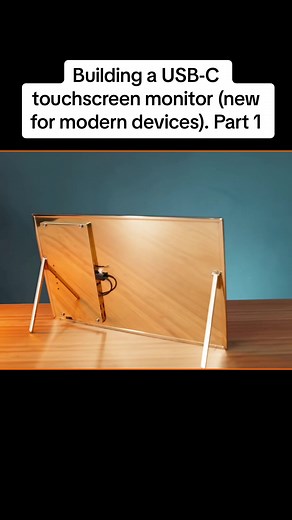 Building a USB-C touchscreen monitor (new for modern devices). #repair #building #power #diy