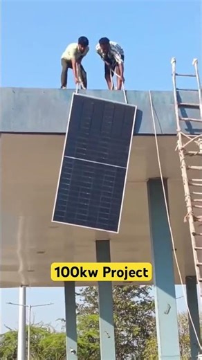100kw project installation #solar #solarenergy #solarsystem