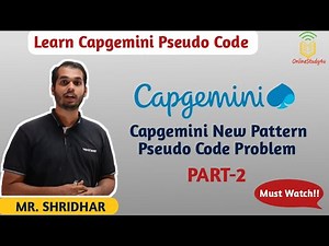 Capgemini new pattern pseudo codes | How to crack pseudo codes of Capgemini - 2