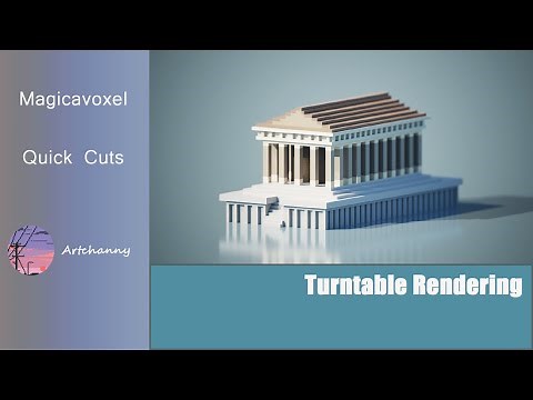 Magicavoxel Quick Cuts - Turntable Rendering