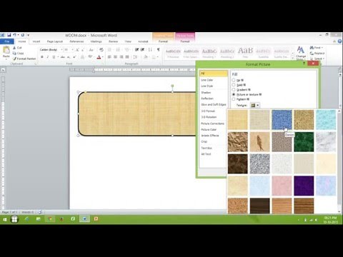 Change Background and Line Color of Shape in Word