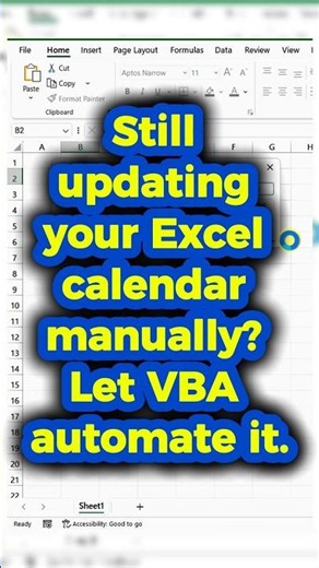 Create an Interactive Calendar in Excel with VBA 🔥 | Dynamic Calendar Made Easy 🚀 | NextGen Tech
