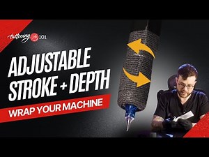 How to Wrap a Tattoo Machine With an Adjustable Stroke | Move Stroke + Depth While Tattooing