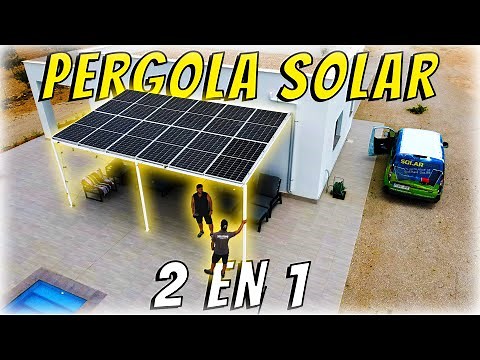 ⚡Instalación de PÉRGOLA SOLAR☀️con paneles FV BIFACIALES 😎| SOMBA y AHORRO - 2 en 1 | SOLARPRO