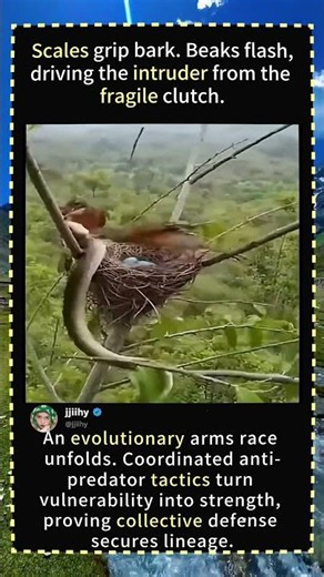 The Evolutionary Arms Race: How Birds Outsmart Predators 🌿#EvolutionaryArmsRace #AntiPredatorTactics