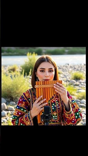 Traditional Afghan Music by the River – Pan Flute & Rubab