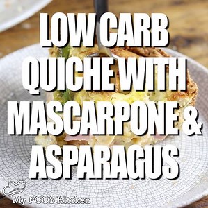 NEW VIDEO - A delicious KETO creamy quiche with mascarpone and asparagus! www.mypcoskitchen.com/low-carb-quiche-mascarpone-asparagus/ Pin it for later: https://www.pinterest.ca/pin/384917099395672251/ | My PCOS Kitchen - Low Carb Recipes