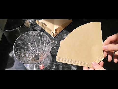Folding coffee filter papers for cone drippers