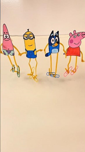 Easy Paper Craft | Kids' Craft | Dancing Dolls #craft #creativecrafts