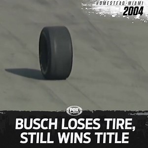 In 2004, Kurt Busch lost a tire at Homestead-Miami Speedway ... but still won the championship. | NASCAR on FOX